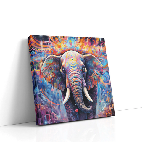 Abstract Elephant Art Canvas Print