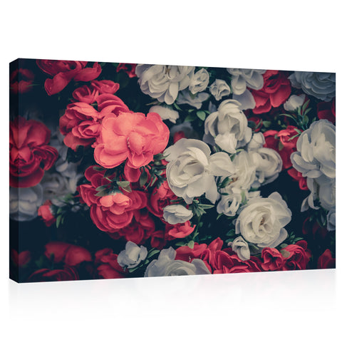 Canvas Print -  Beautiful Vintage Flowers #E0870