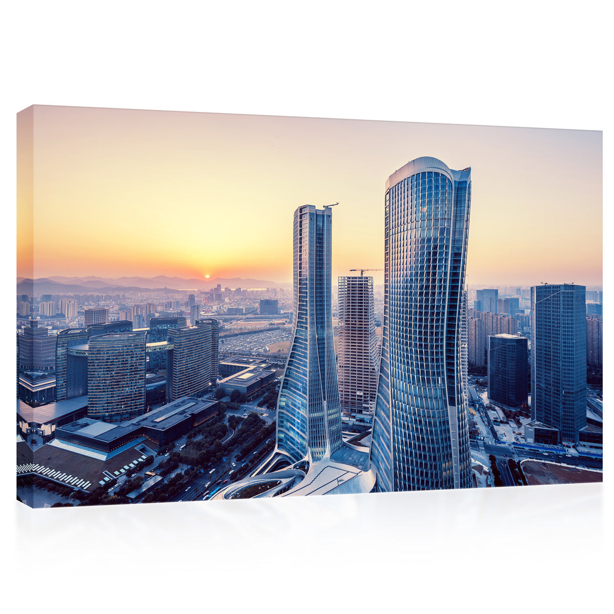 Canvas Print - Hangzhou New City bei Sunrise #e0253