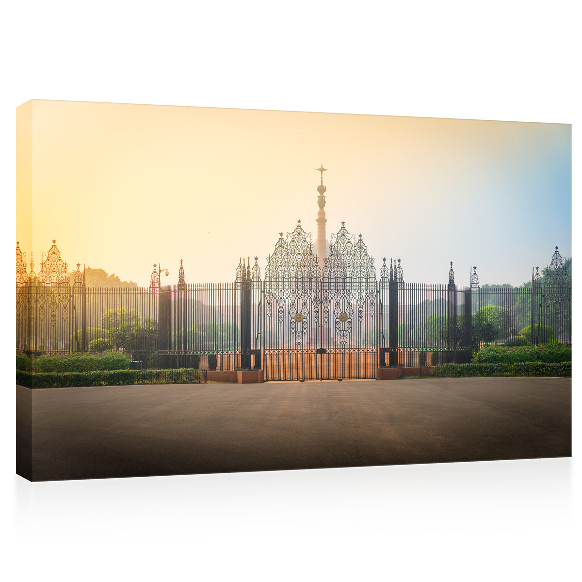 Canvas Print -  Gates Of The Parliament Building, New Delhi, India #E0454