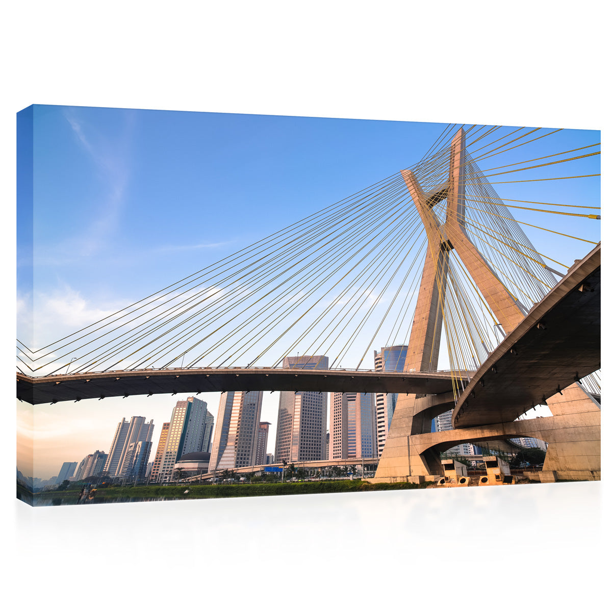 Canvas Print -  Estaiada Bridge In Sao Paulo, Brazil #E0376