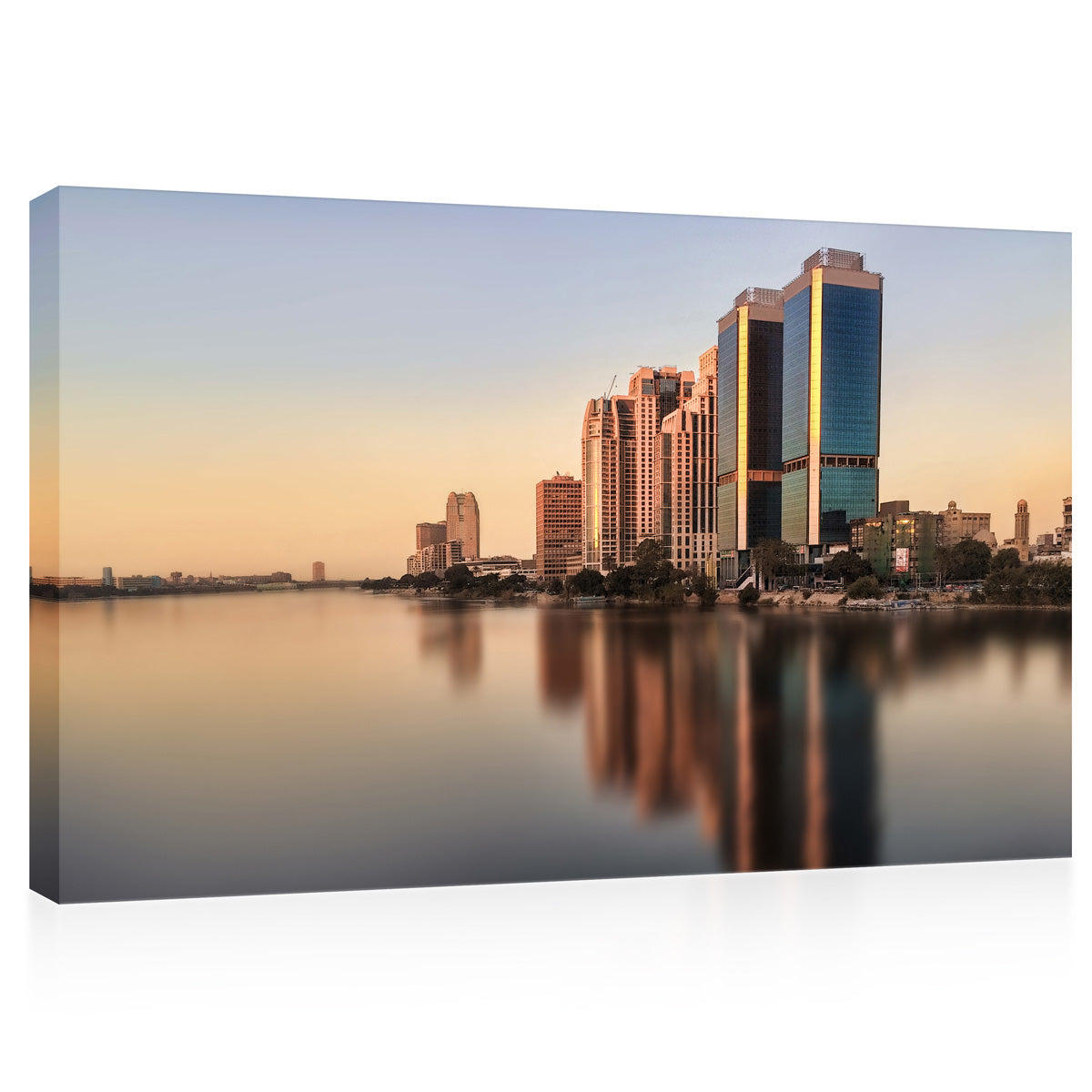 Canvas Print -  Cairo Skyline Egypt, Nile River #E0360