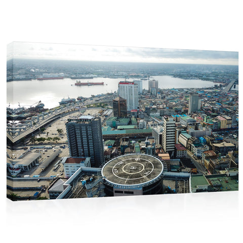 Canvas Print - Lagos Island Cityscape ، Nigeria #E0366