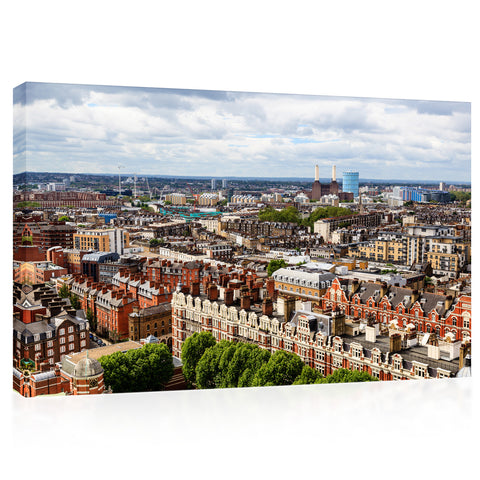 Impression sur toile - Vue aérienne Westminster London #E0266