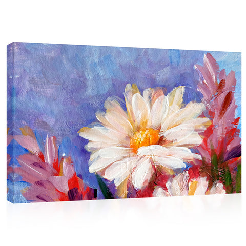 Canvas Print -  Wonderful Daisy, Oil Painting #E0867