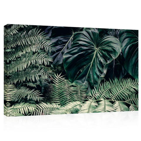 Canvas Print -  Tropical Green Leafs #E0816