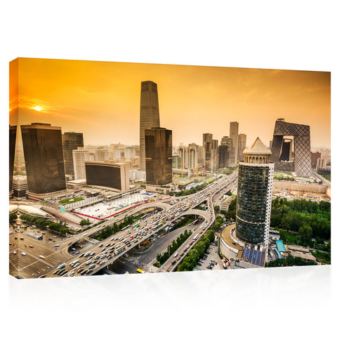 Impression sur toile - Pékin Skyline, Chine #E0427