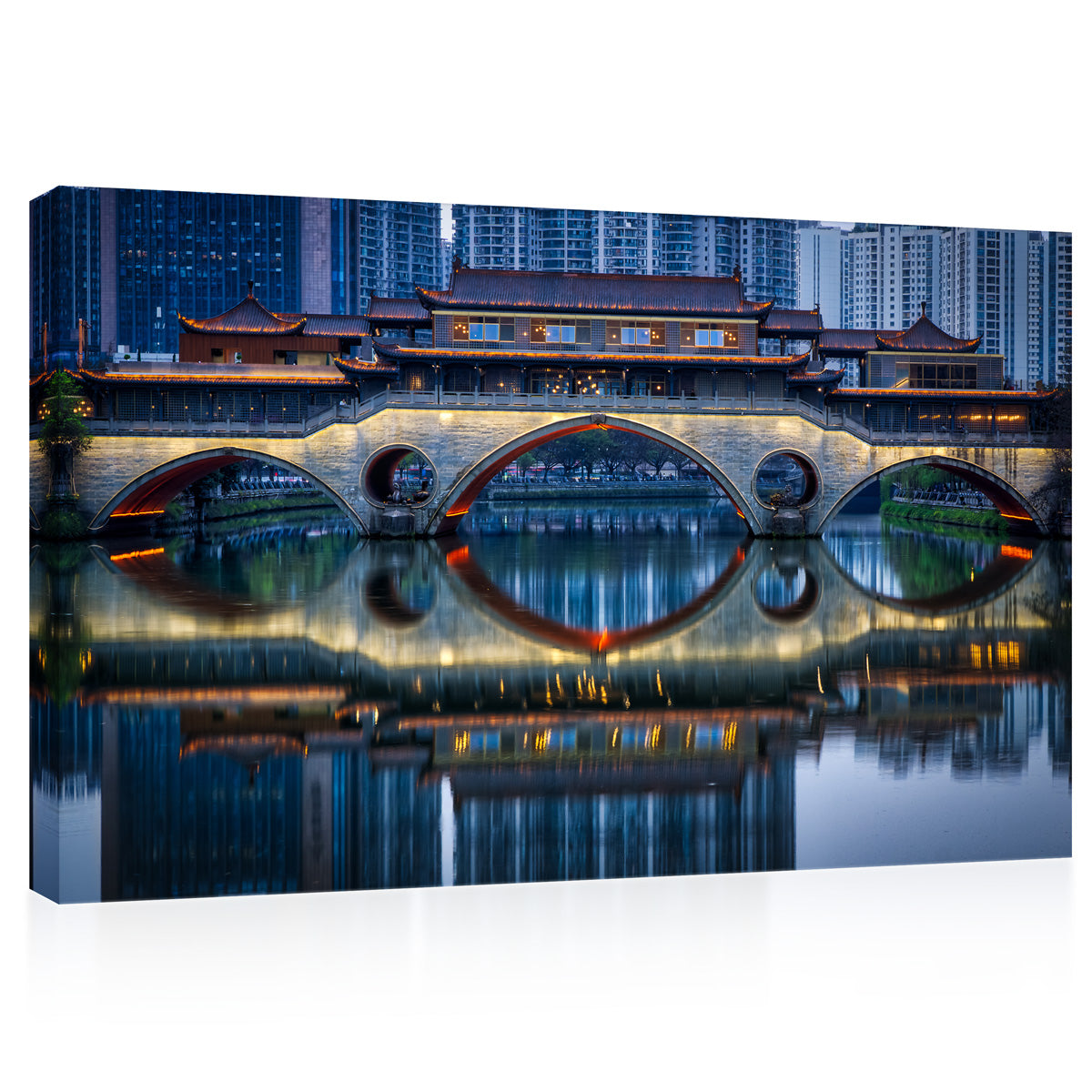 Canvas Print -  Anshun Bridge In Chengdu, Sichuan #E0326