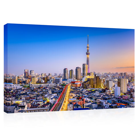 Canvas Print -  Sumida Skyline, Tokyo, Japan #E0493