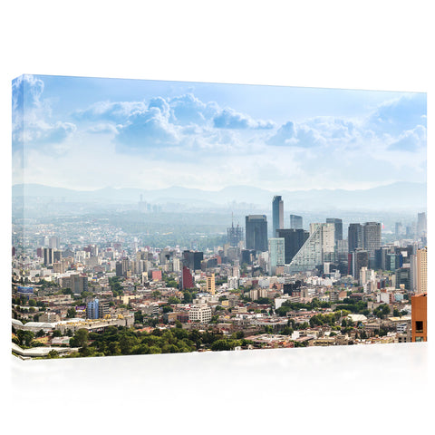 Canvas Print -  Panoramic View Of Mexico City Downtown, Mexico #E0367