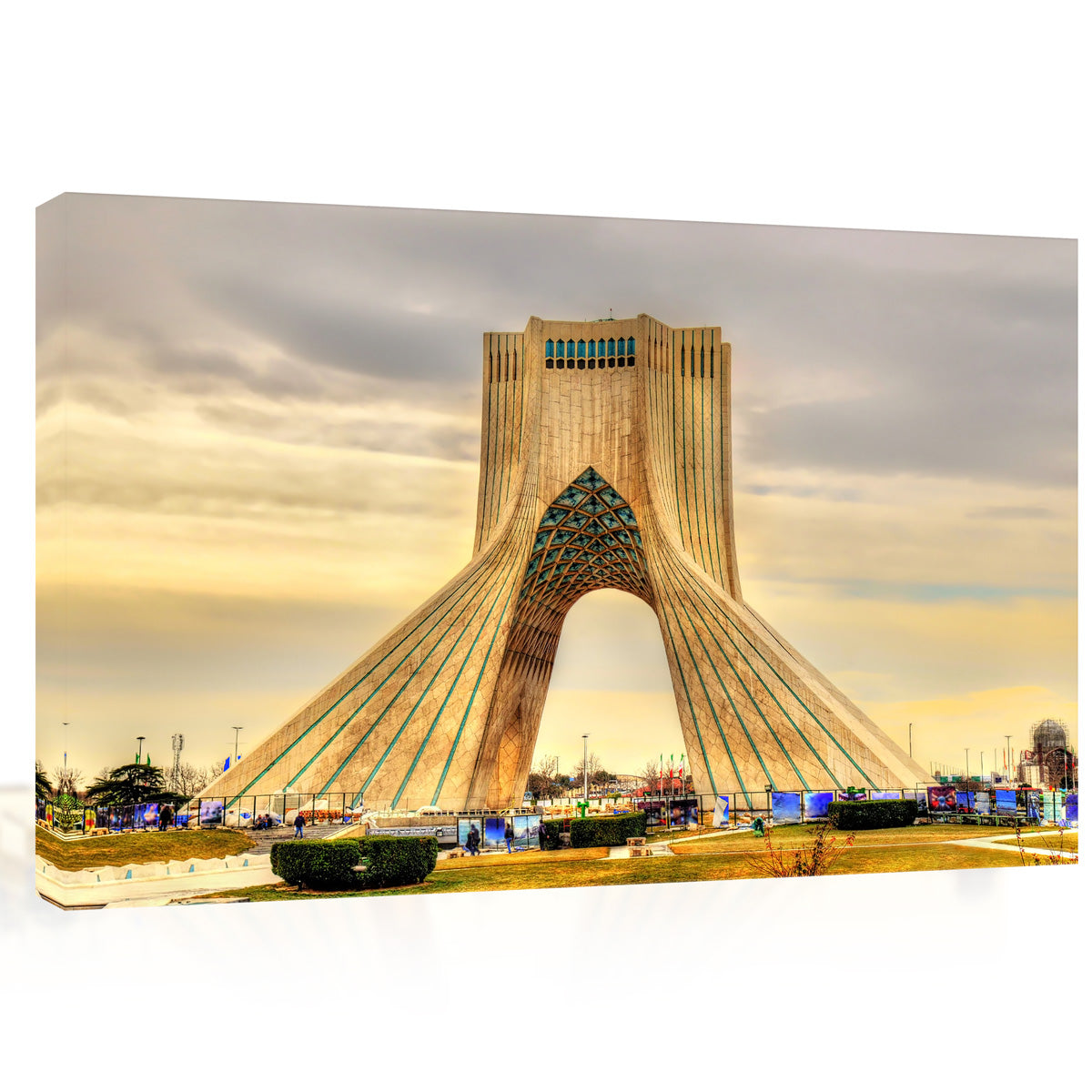 Lærredsprint - Azadi Tower i Teheran #E0280