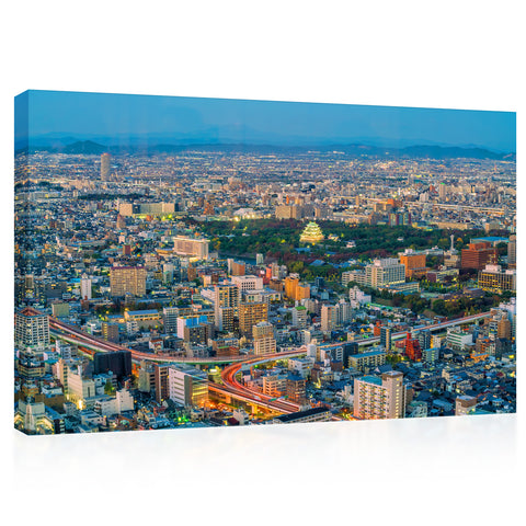 Canvas Print -Nagoya Castle Skyline＃E0202