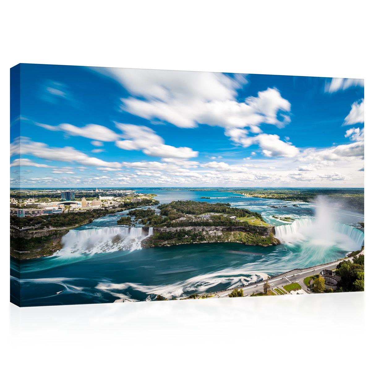 Impression sur toile - Panorama de la cascade Niagara, Canada #E0580