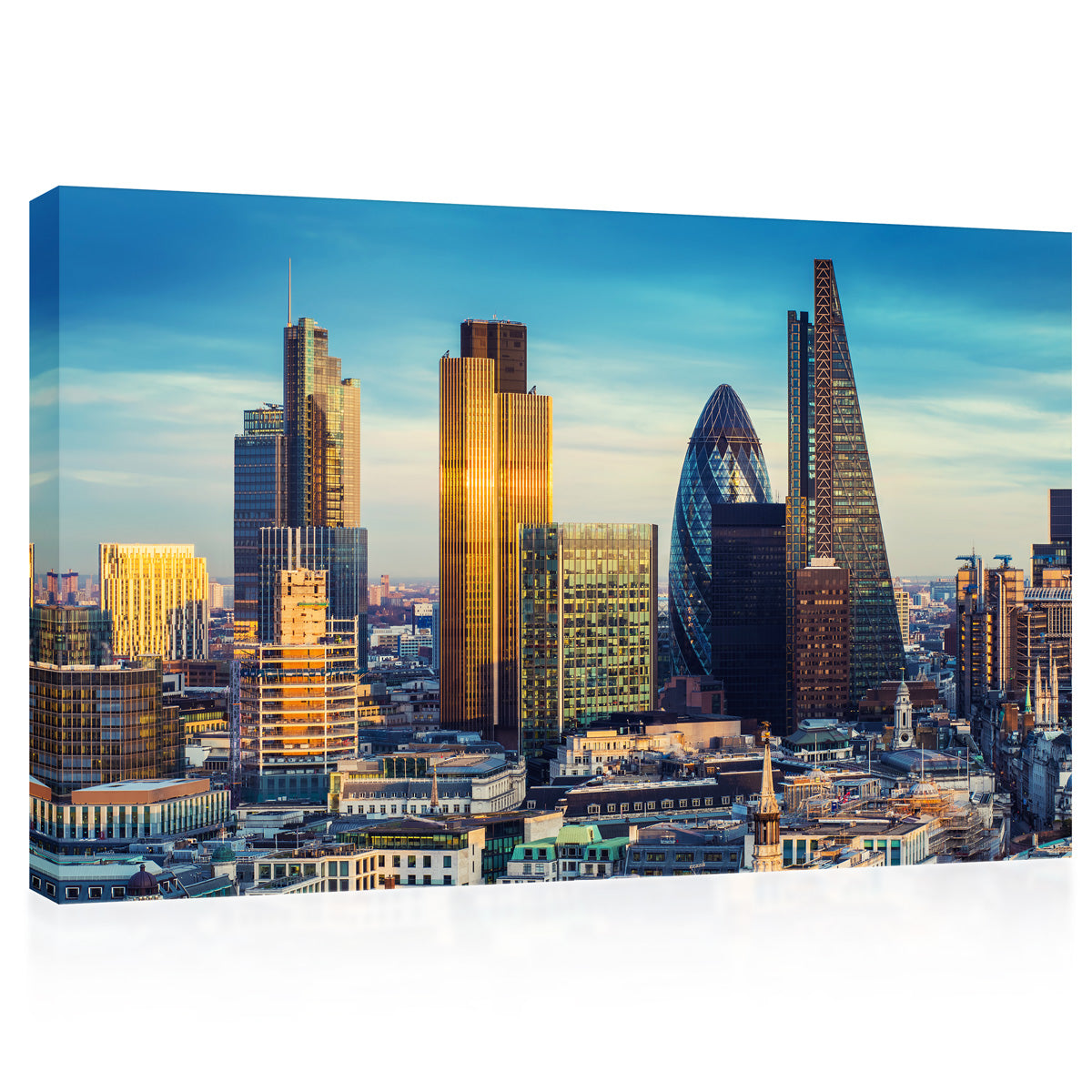 Canvas Print - The Bank District of Central London Skyline #E0272