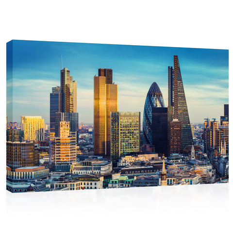 Impression sur toile - The Bank District of Central London Skyline #E0272