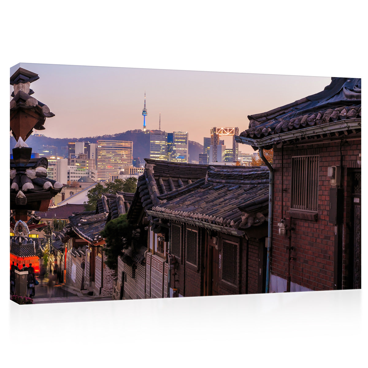 Impression sur toile - Bukchon Hanok District, Séoul, Corée du Sud #E0442