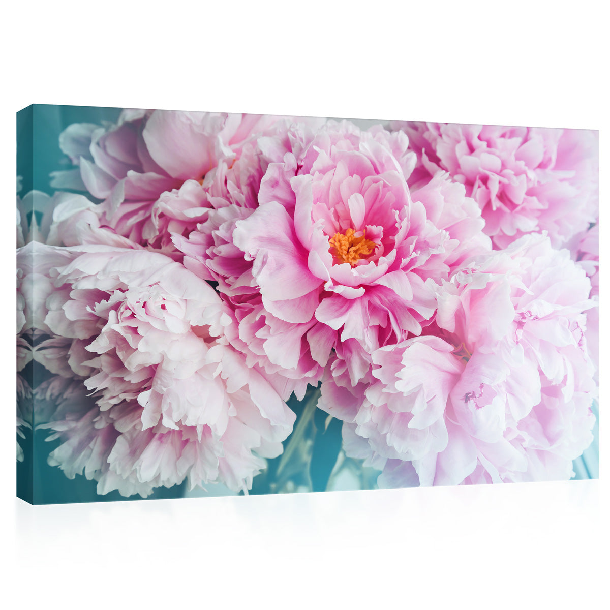 Canvas Print -  Bunch Of Pink Peonies #E0799