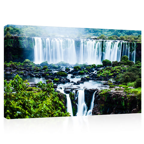 Impression sur toile - Cascade d'Iguassu, Amérique du Sud #E0563