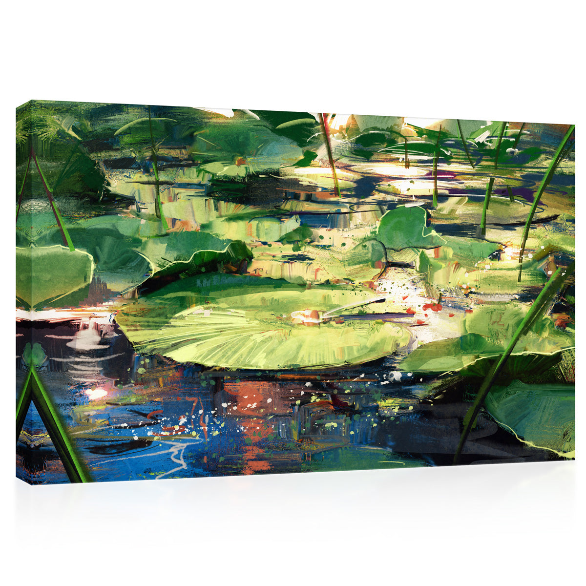Canvas Print -  Lotus Leafs On Pond #E0872