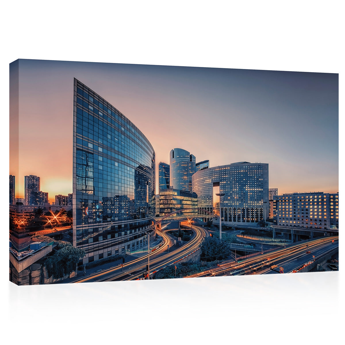 Canvas Print - Pariisin liiketoimintapiirin kaupunkikuva #E0240