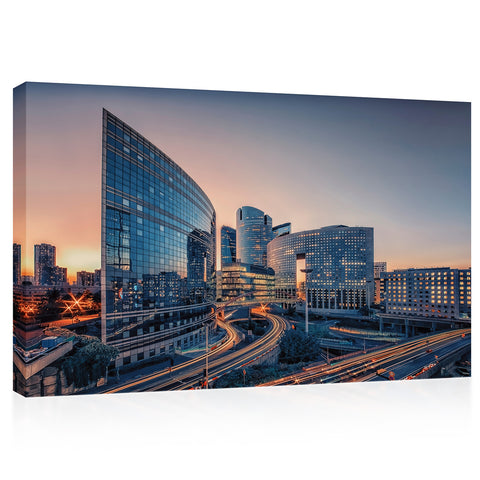 Canvas Print - Paris Business District Citycape #E0240