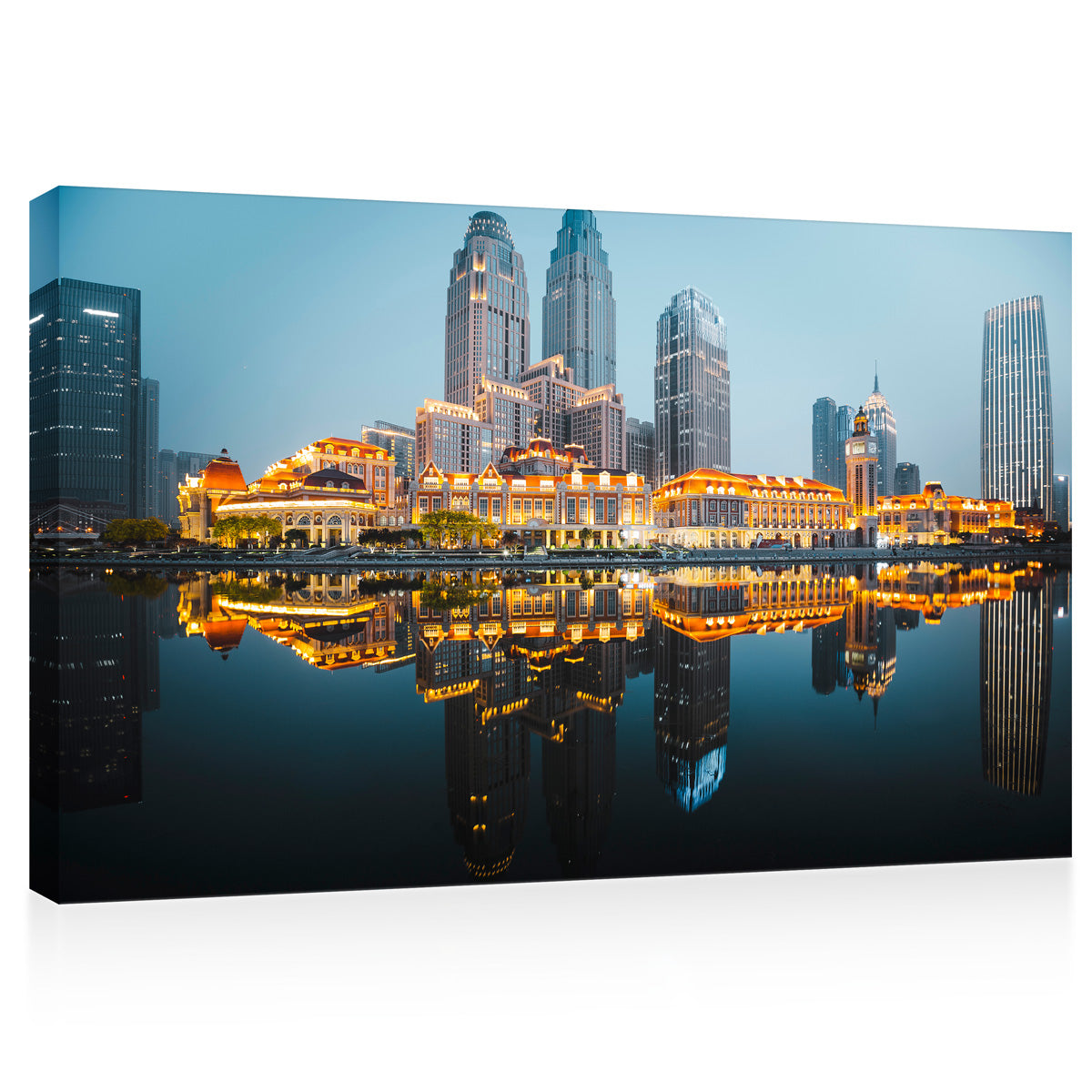 Canvas Print -  Night Tianjin Cityscape  #E0294