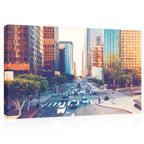 Impression sur toile - Vue de Los Angeles #E0340