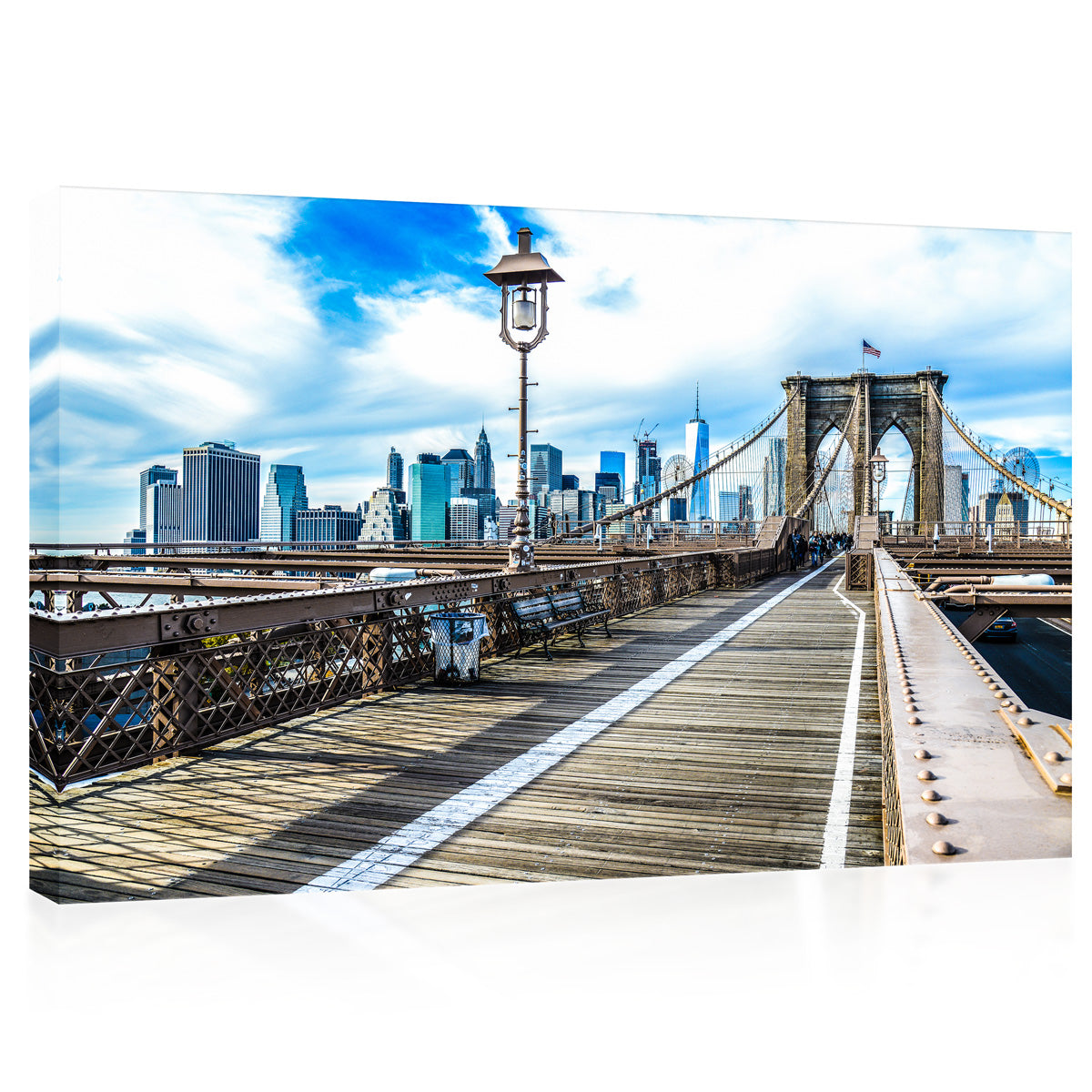 Canvas Print -  Brooklyn Bridge, Skyline New York #E0401