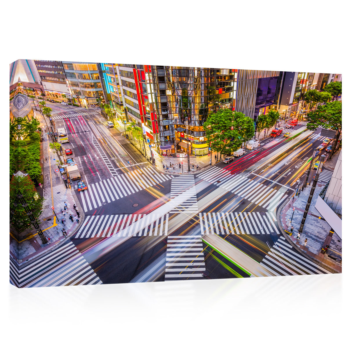 Canvas Print -  Ginza Crosstown Cityscape, Tokyo, Japan #E0494