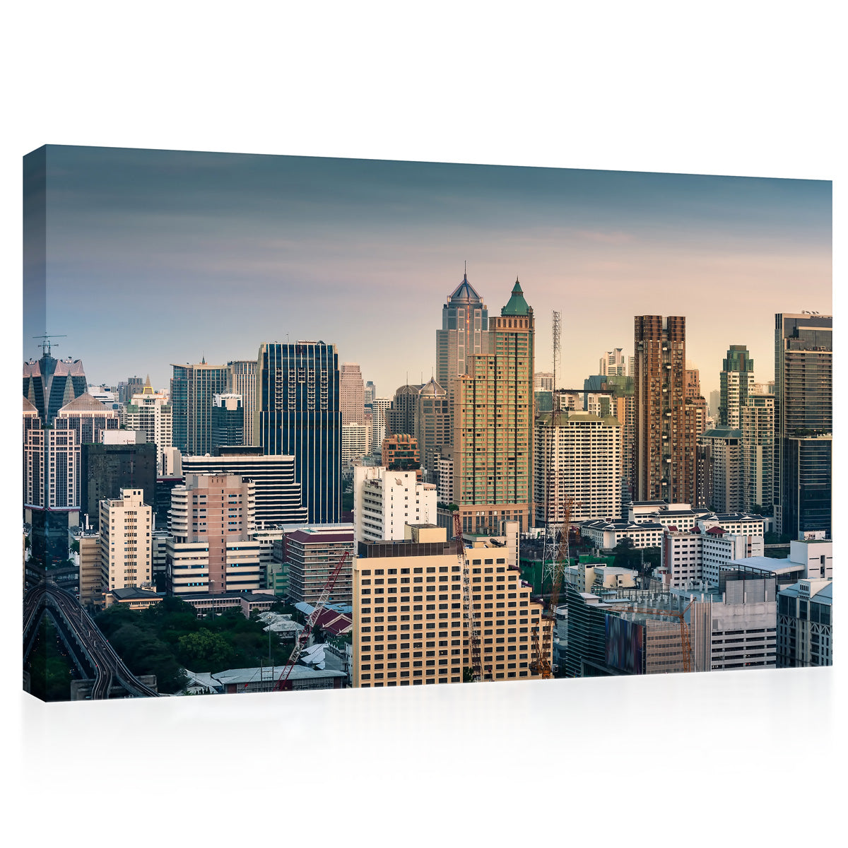 Impression sur toile - Paysage urbain de Bangkok #E0305