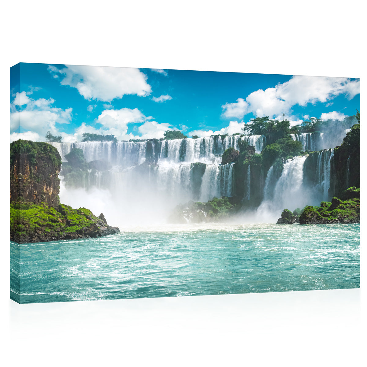 Canvas Print - Iguazu Waterfall في Morning ، أمريكا الجنوبية #E0567