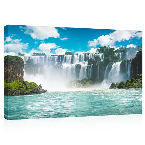 Impression sur toile - Cascade d'Iguazu au matin, Amérique du Sud #E0567