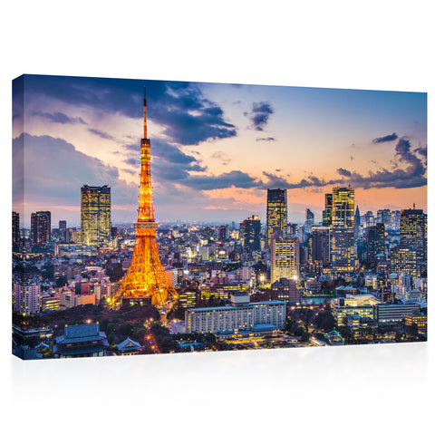 Impression sur toile - Tokyo Skyline, Japon #E0481