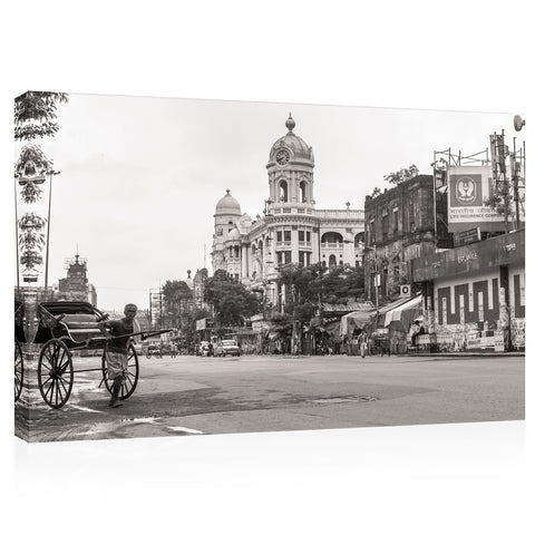 Impression sur toile - Kolkata Street View, West Bengal, India #E0285