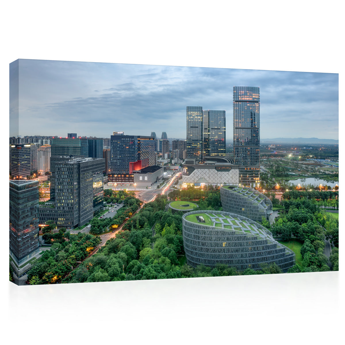 Impression sur toile - Bird Nest Stadium à Pékin. #E0336