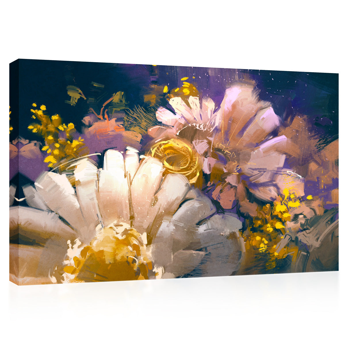 Impression sur toile - Bouquet de fleurs, peinture à l'huile #E0876