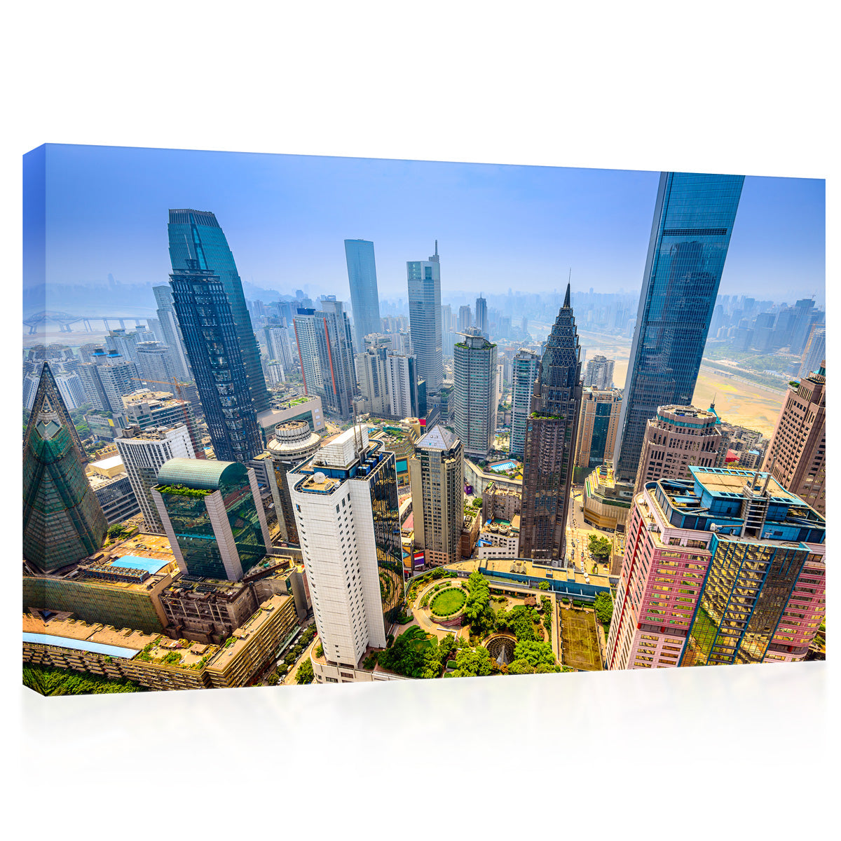 Canvas Print - Chongqing ، China Skyscraper Cityscape #E0314