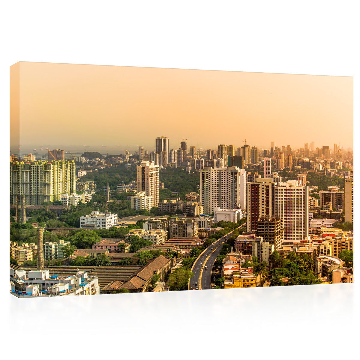 Impression sur toile - Mumbai Skyscape, Inde #E0415