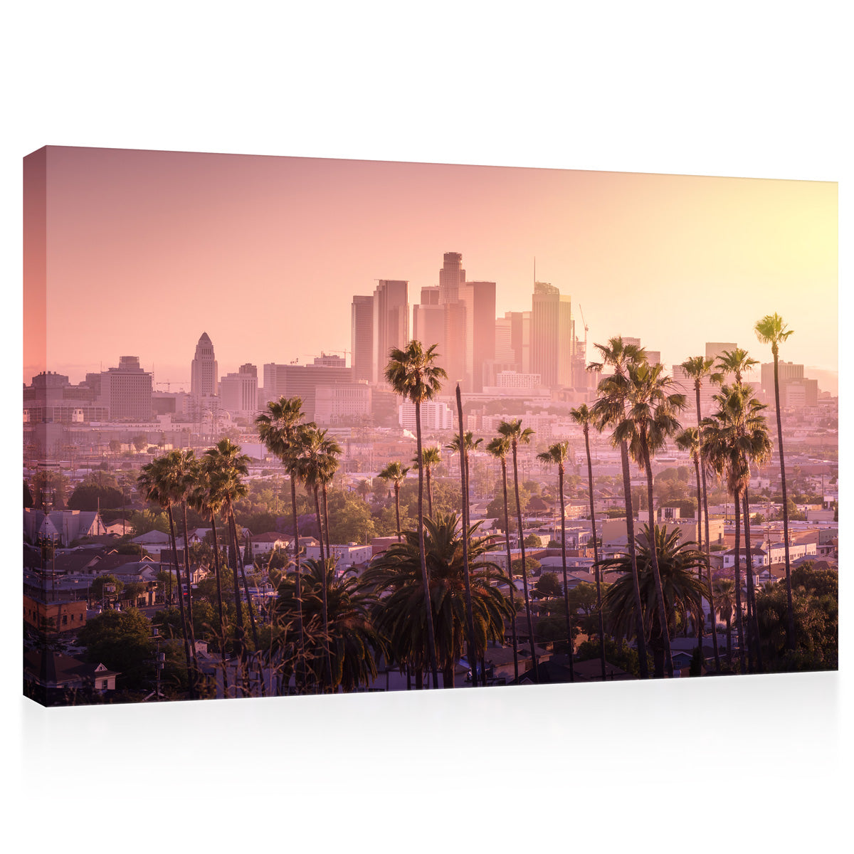 Canvas Print - Los Angeles Cityscape عند Sunset #E0346