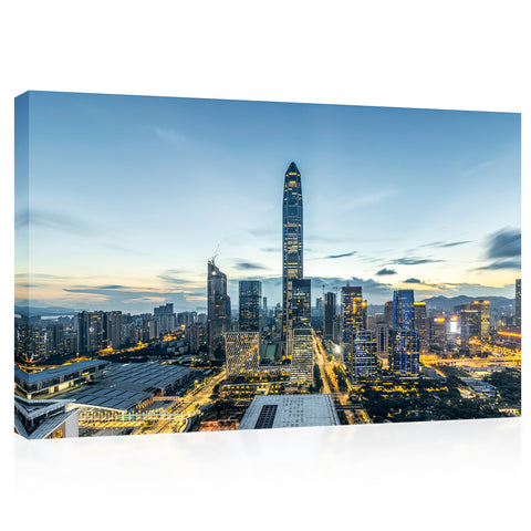 Canvas Print -  Shenzhen Skyline, China #E0390