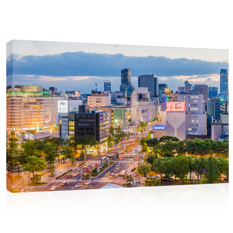 Canvas Print -Nagoya Cityscape Japan＃e0203