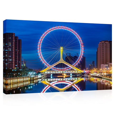 Canvas Print -  The Tianjin Eye Skyline #E0302