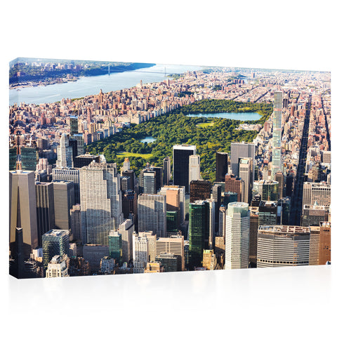 Canvas Print -  Aerial View Of The Central Park In Midtown, New York #E0399