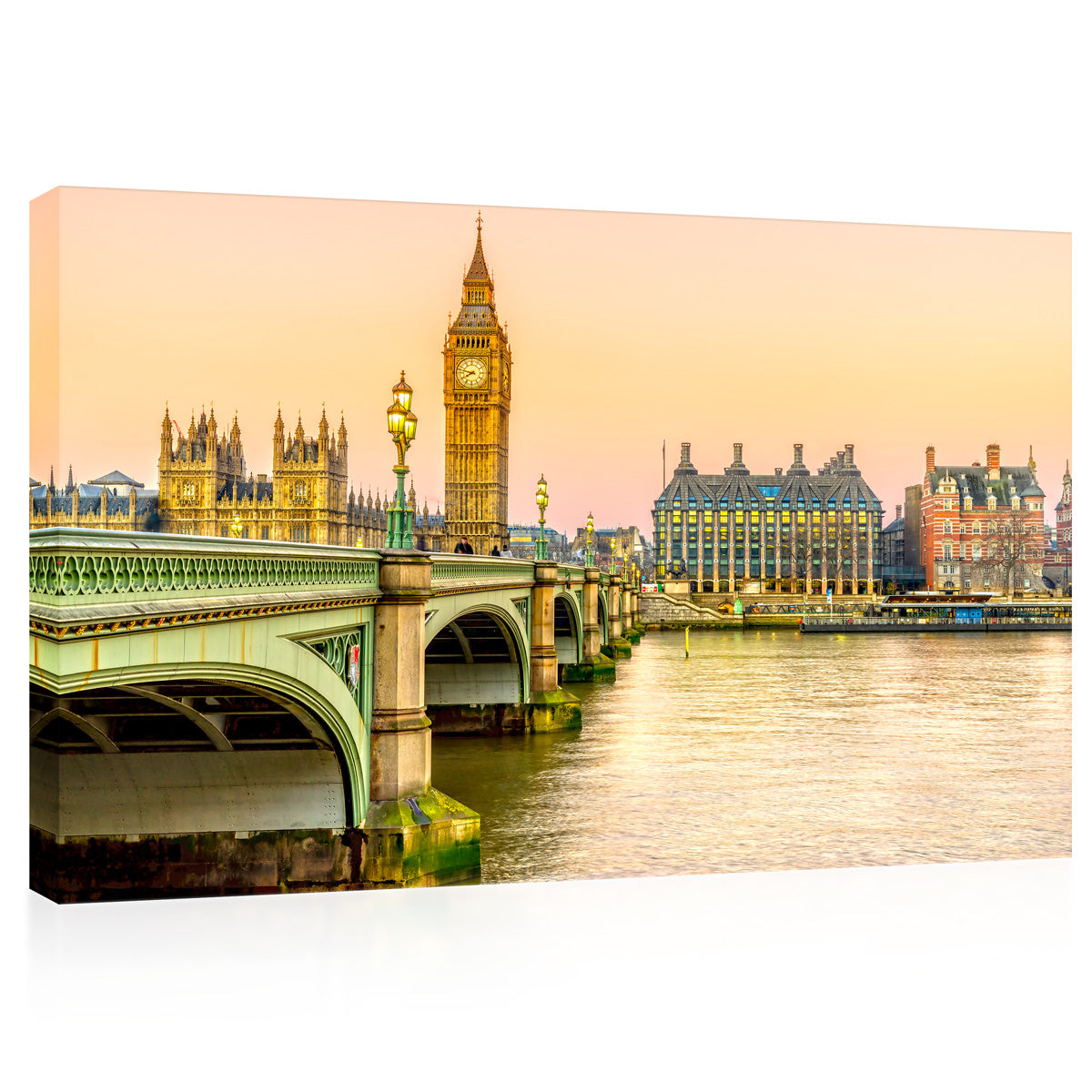 Canvas Print - London Westminster Bridge Citycape #E0273