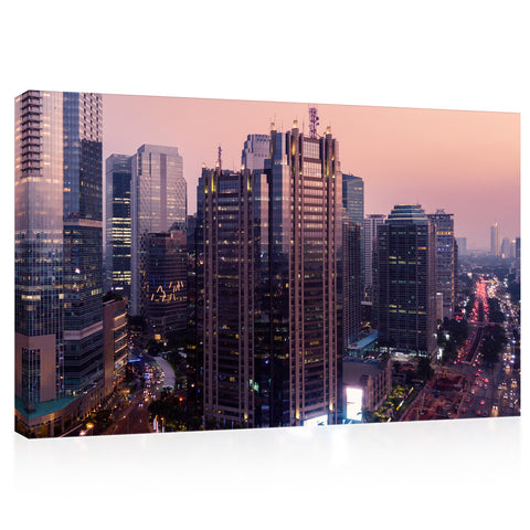 Canvas Print - Jakarta Downtown Cityscape ، Indonesia #E0463