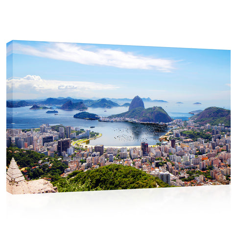 Canvas Print - Brasile Rio de Janeiro Vista della città #E0242