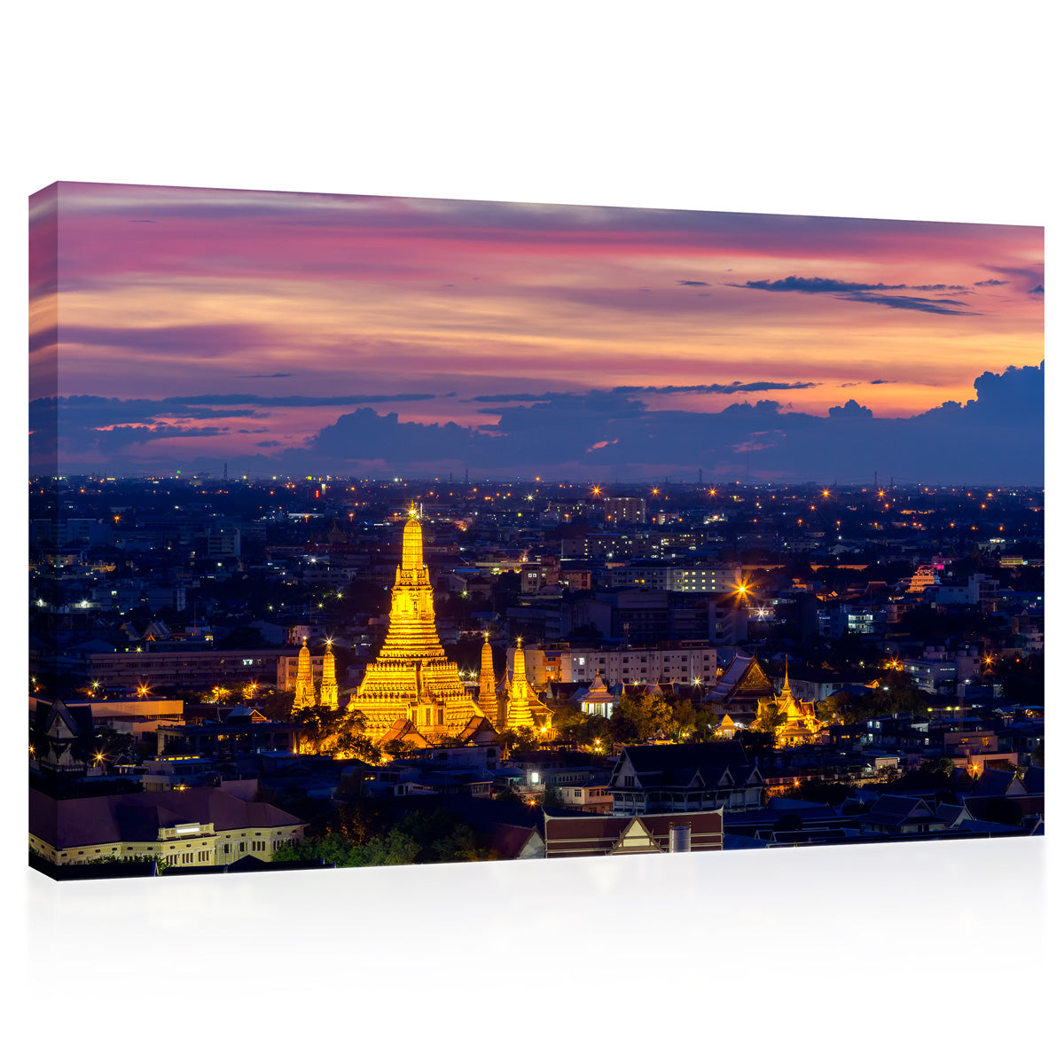 Canvas Print - Wat Arun Temple Skyline في Bangkok #E0299