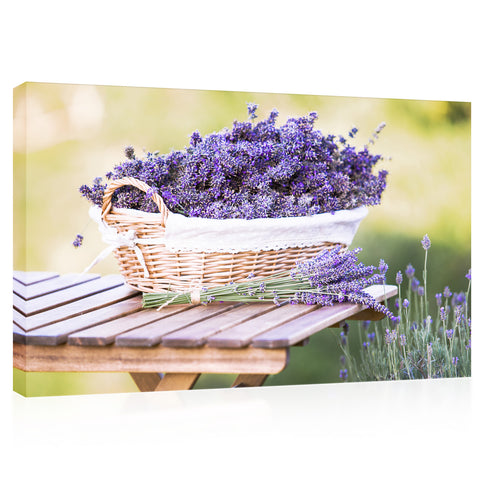 Canvas Print -  Harvesting Of Lavender #E0784