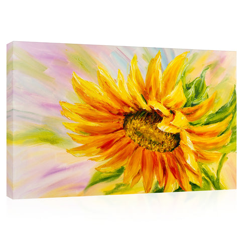 Canvas Print -  Sunflower, Oil Painting #E0788