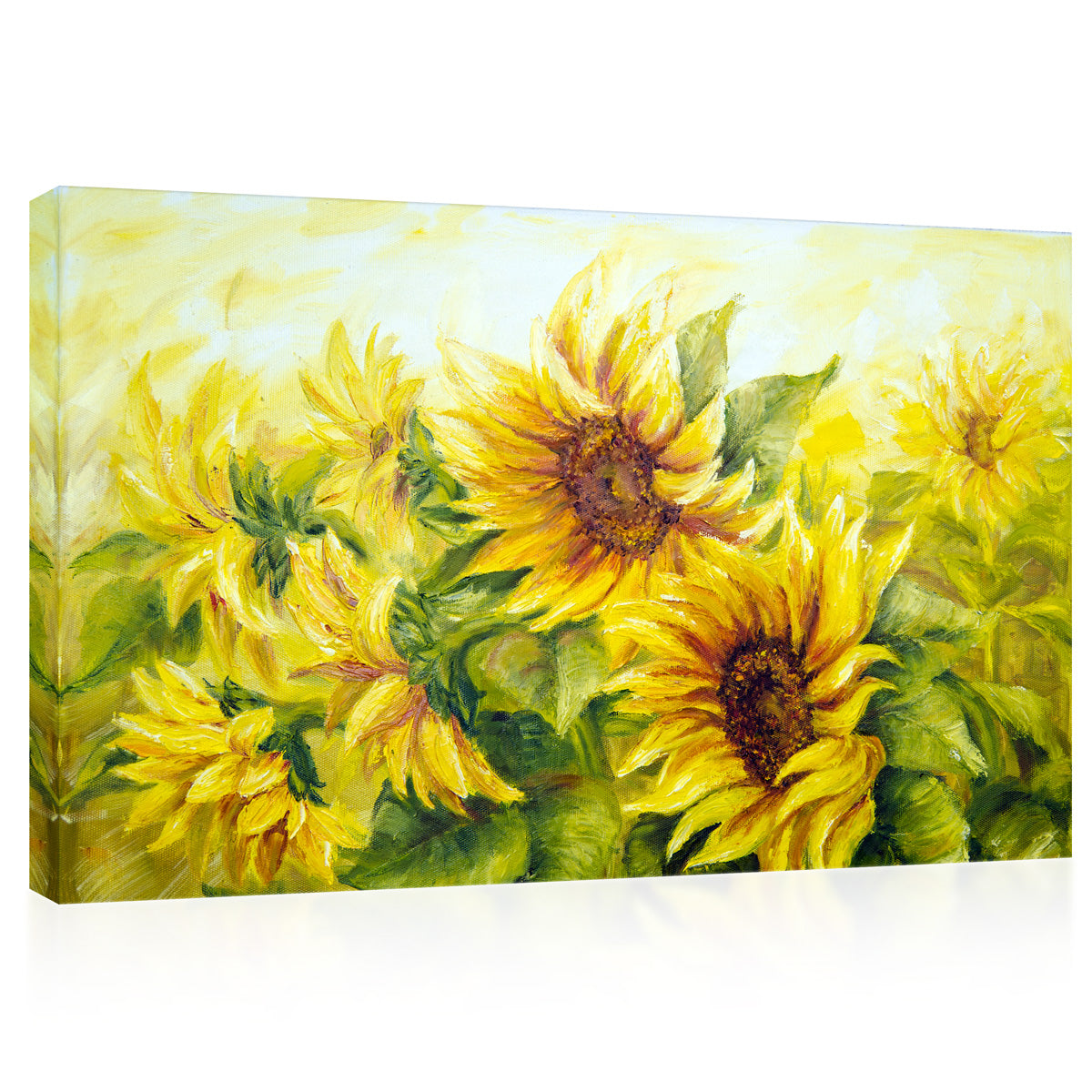 Impression sur toile - Tournesols, Peinture à l'huile #E0797